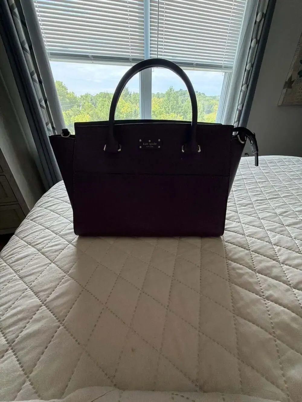 Kate Spade Parker Pebbled Leather Satchel Bag